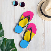 Pansexual Pride Flip-Flops